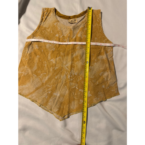 Vintage Terracotta Graphic Linen Blend Matching Set U Neck Pockets Skirt Size 4 - Picture 9 of 10